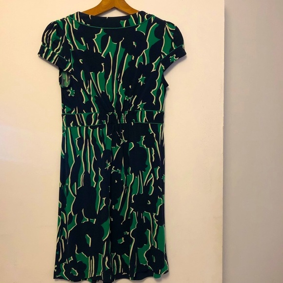 BCBG Max Azria Blue & Green Floral Mini Dress - Picture 4 of 4